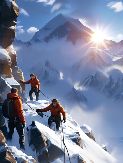 Love on the Snow-capped Mountains and Glaciers Cover